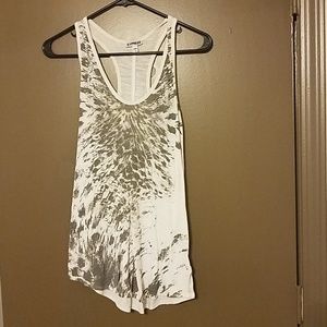 White and grey tank